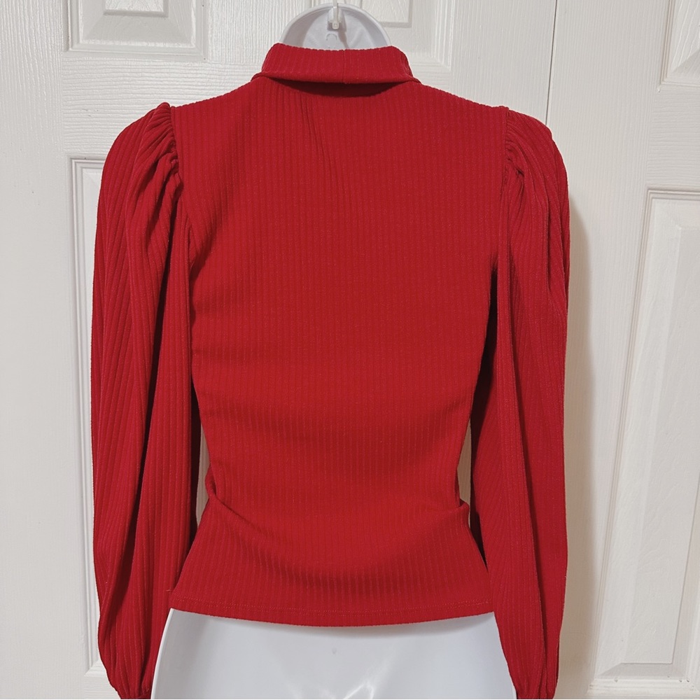Red Long Blouse - Picture 5 of 6